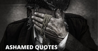 ASHAMED QUOTES featured