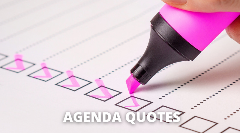 Agenda quotes featured