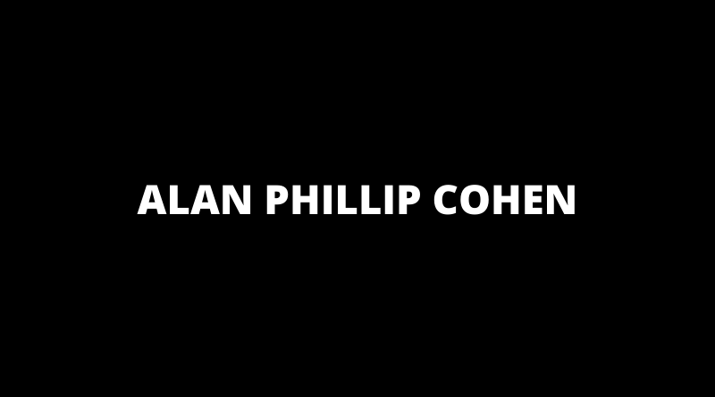 Alan Phillip Cohen featured