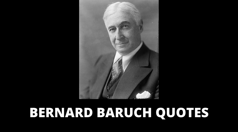Bernard Baruch quotes featured