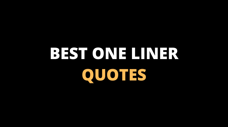 Best One Liner Quotes featured