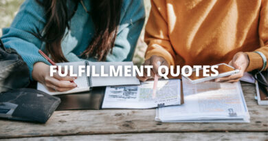 FULFILLMENT QUOTES featured