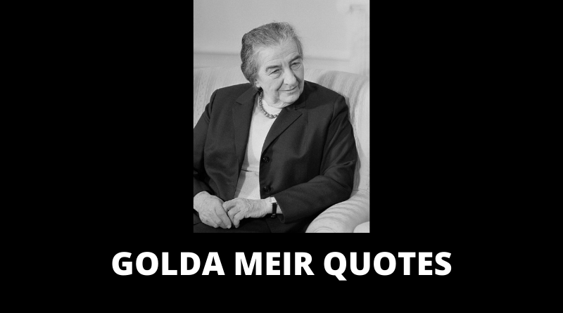 Golda Meir Quotes featured