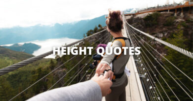 HEIGHT QUOTES featured