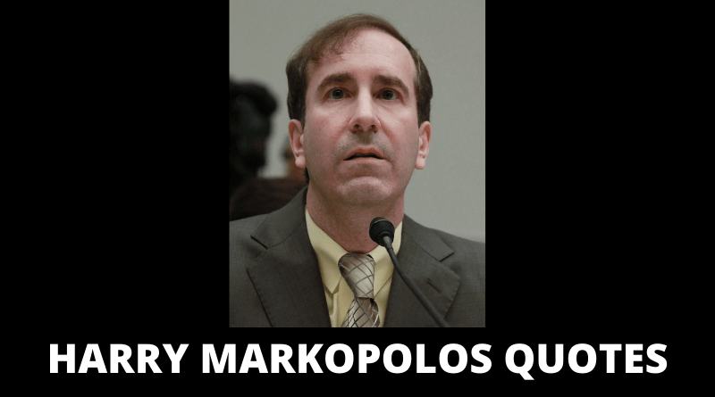 Harry Markopolos Quotes featured