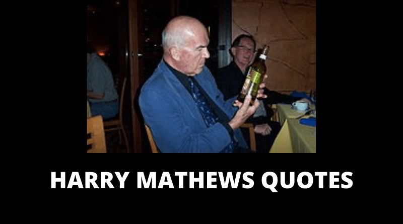 Harry Mathews quotes featured