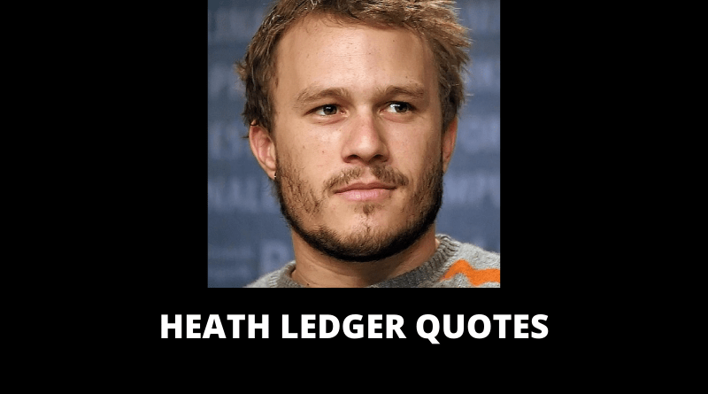 Heath Ledger Quotes featured