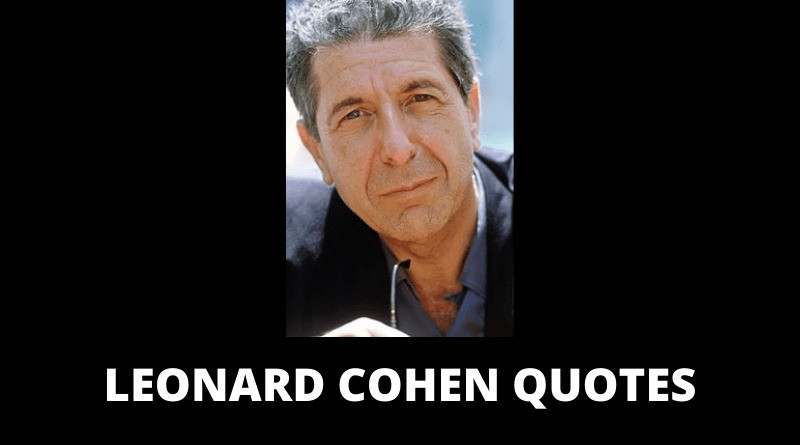 Leonard Cohen quotes featured
