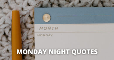 MONDAY NIGHT QUOTES featured