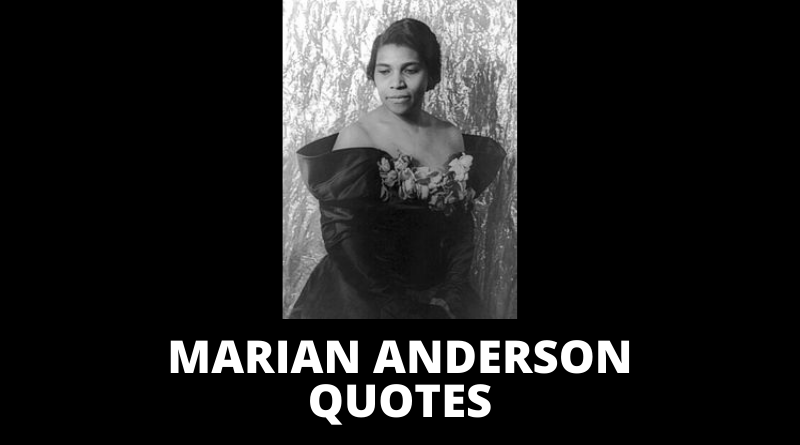 Marian Anderson quotes featured