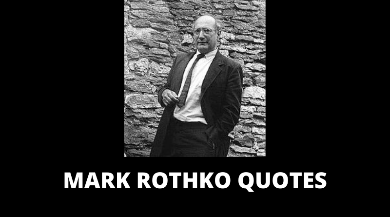 Mark Rothko quotes featured