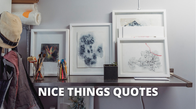 NICE THINGS QUOTES featured