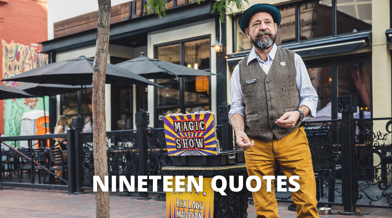 NINETEEN QUOTES featured