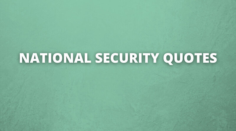 National Security quotes featured