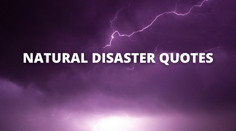 Natural Disaster quotes featured