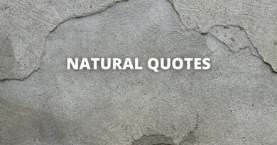 Natural quotes featured
