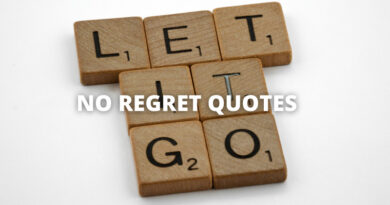 No Regrets quotes featured