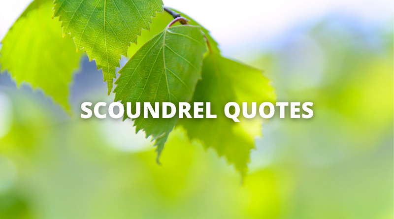 SCOUNDREL QUOTES featured