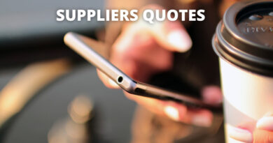 SUPPLIERS QUOTES FEATURED