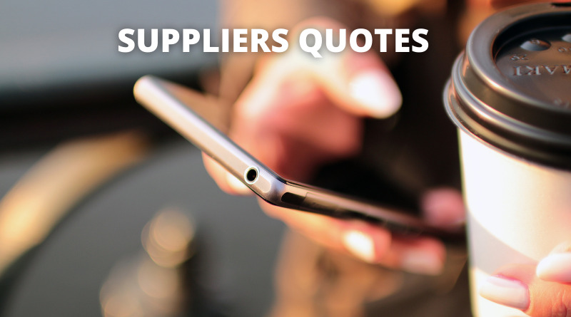 SUPPLIERS QUOTES FEATURED