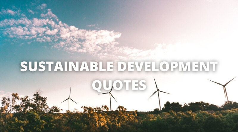 SUSTAINABLE DEVELOPMENT QUOTES featured