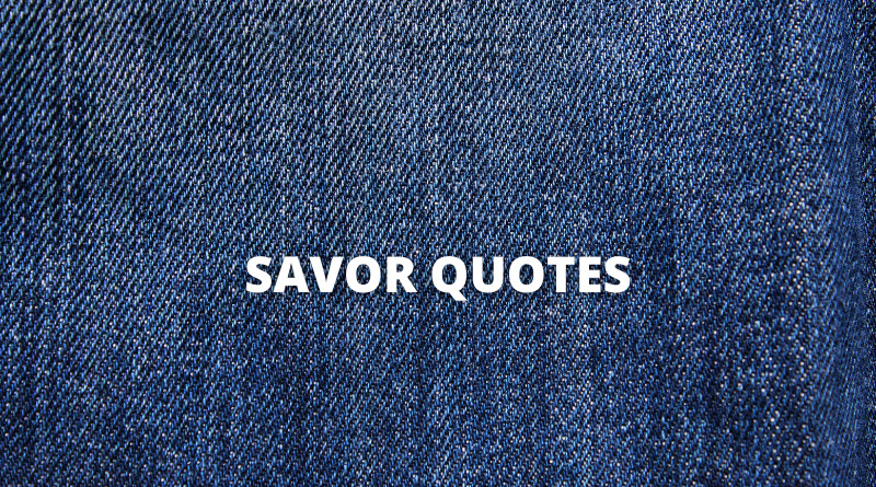 Savor quotes featured