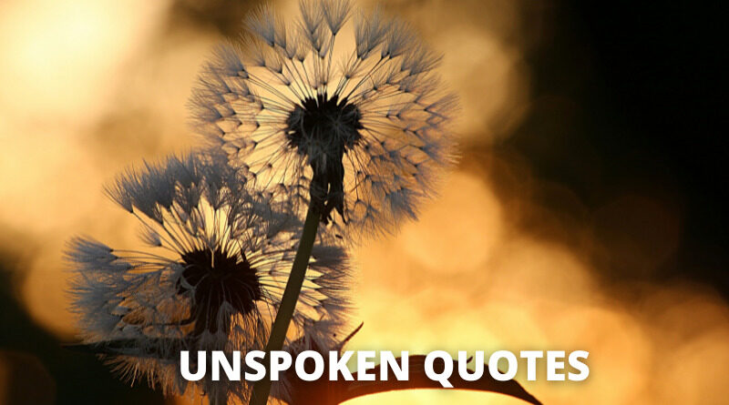 Unspoken quotes featured