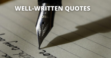 Well Written Quotes featured