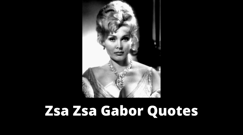 Zsa Zsa Gabor Quotes featured