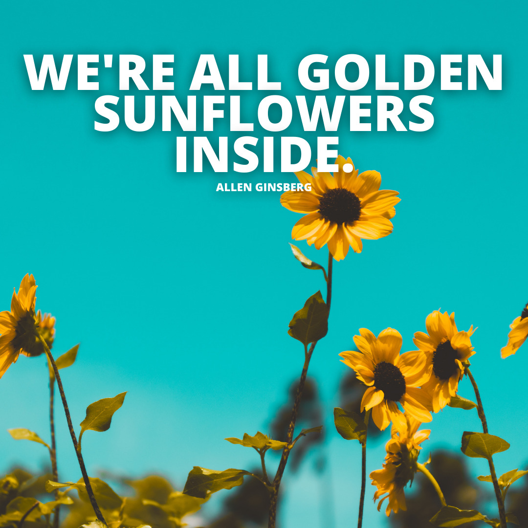 all golden sunflowers quotes