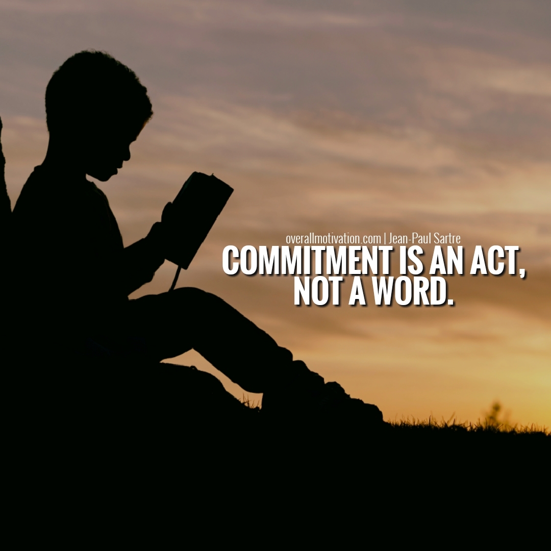 commitment is an act