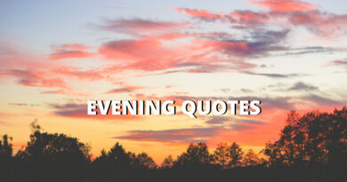 evening quotes featured