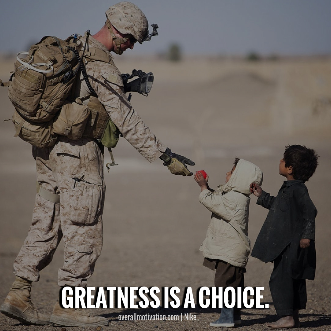 greatness is a choice