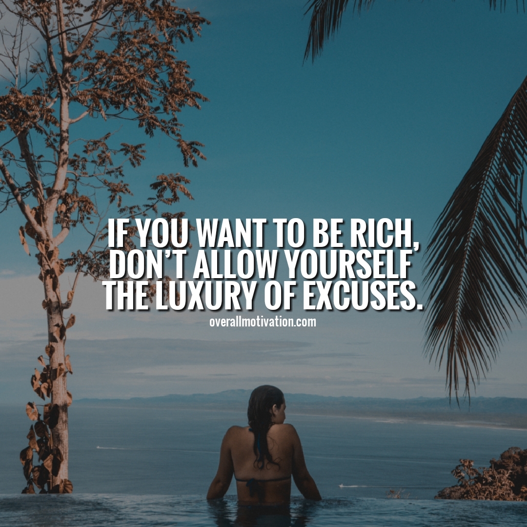 if you want to be rich