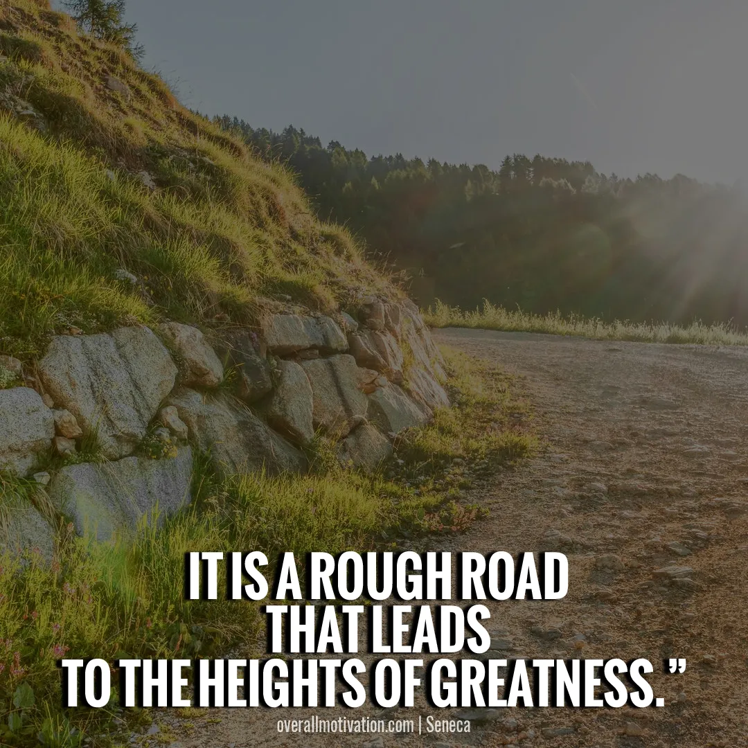 it is a rough road