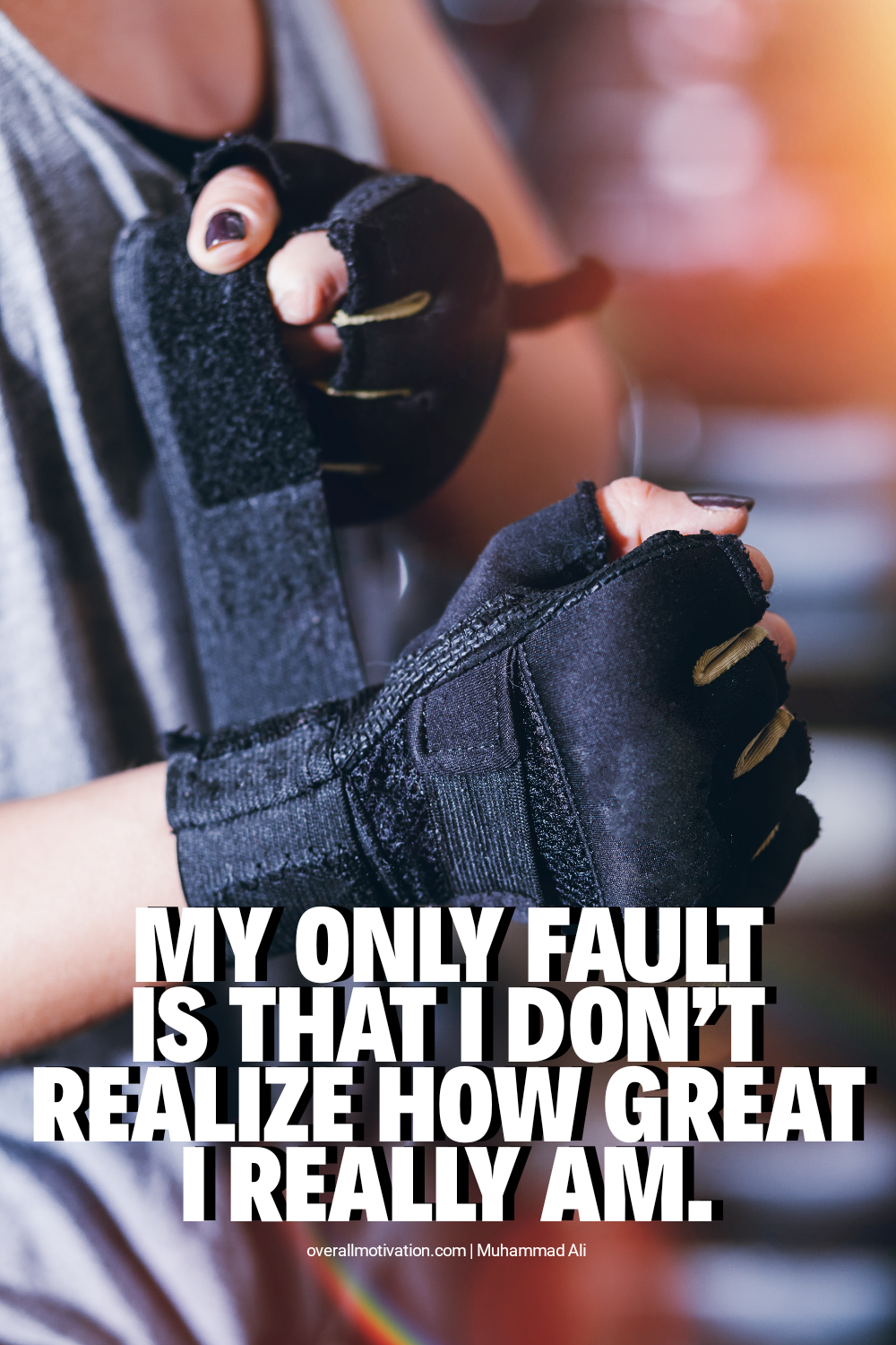 My only fault...