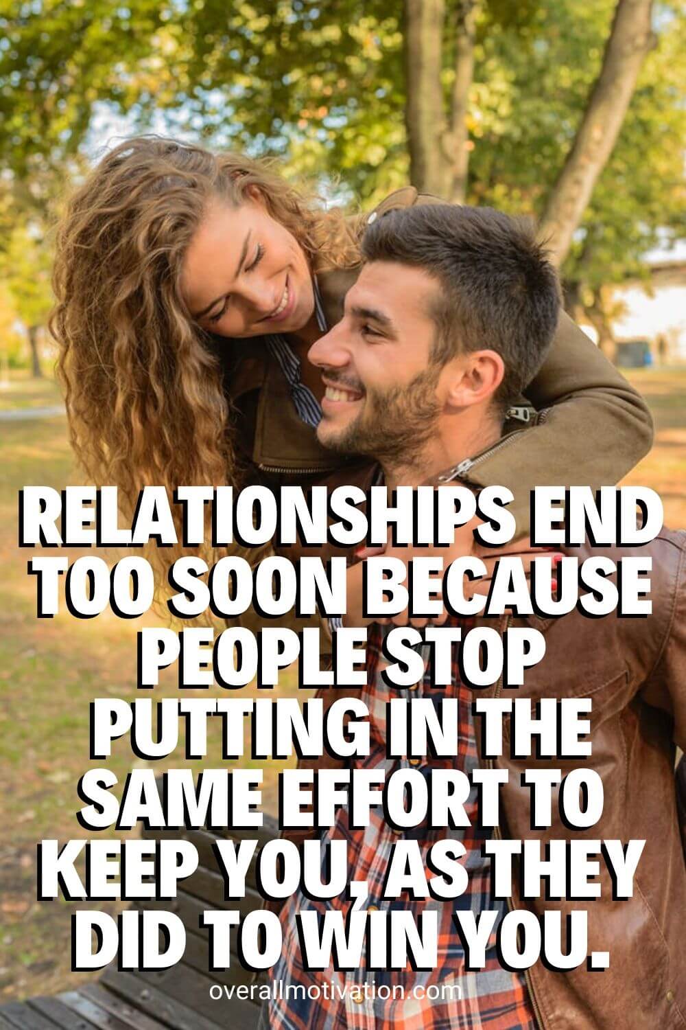 relationships end too soon