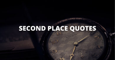 second place quotes featured