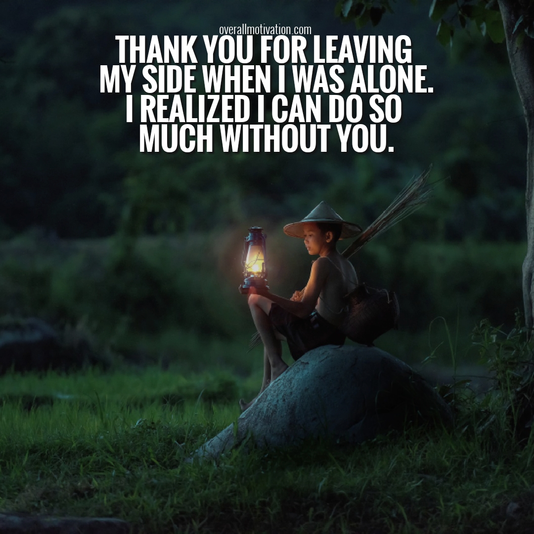 thank you for leaving