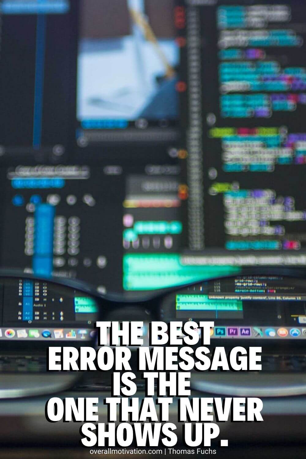 the error message