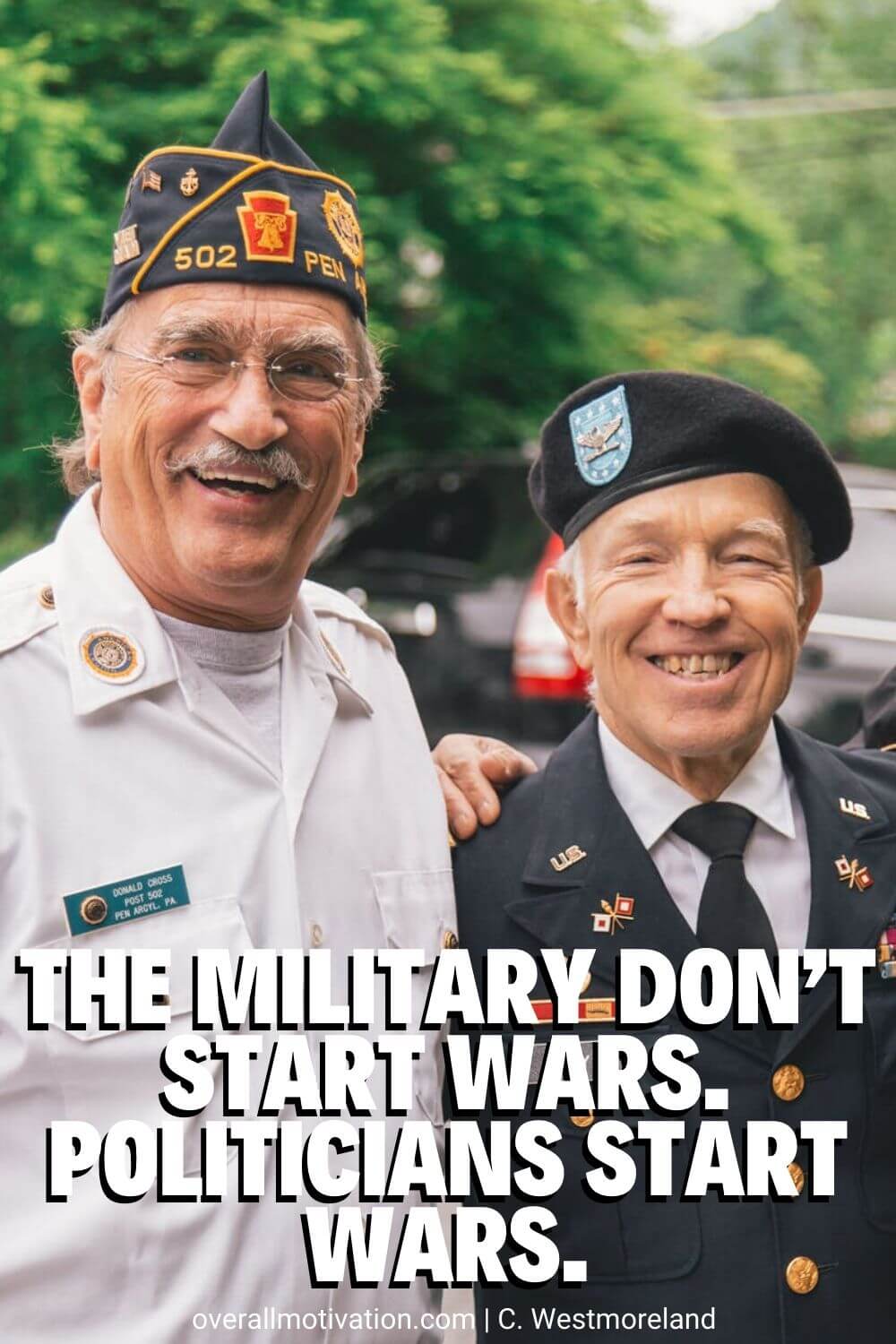 the military doesnt start war