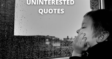 uninterested quotes featured